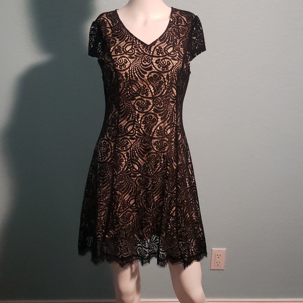 Black lace dress